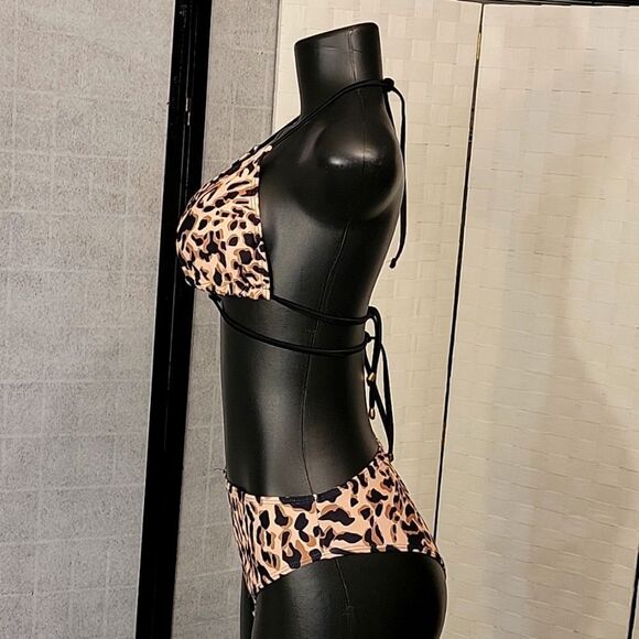 BRAND NEW RUZIYOOG BIKINI SETS WOMEN BIKINI LEOPARD SWIMSUIT TWO PIECE SET - Picture 12 of 16